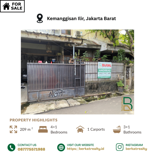 Dijual Rumah di Daerah Kemanggisan Ilir_New